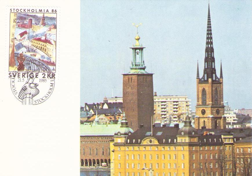 A View of Slussen (S. Hjerten) (Maximum Card)