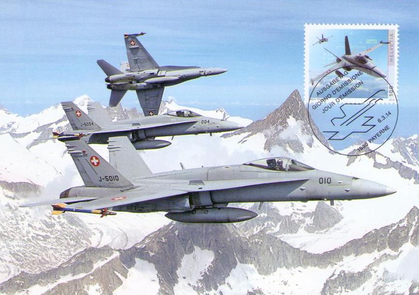 100 years Swiss Air Force F/A-18 Hornet (Maximum Card)