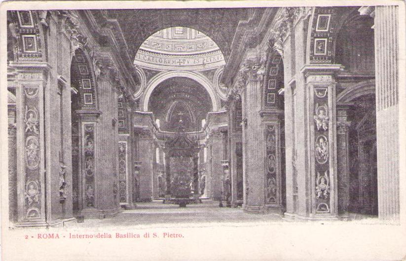 ROMA – Interno della Basilica di S. Pietro