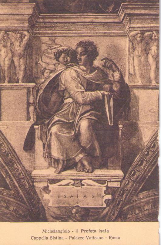 Cappella Sistina, Palazzo Vaticano, Michelangiolo – Il Profeta Isaia
