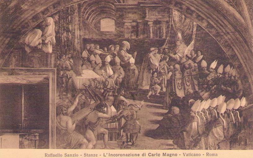 L’Incoronazione di Carlo Magno (Raffaello Sanzio – Stanze)
