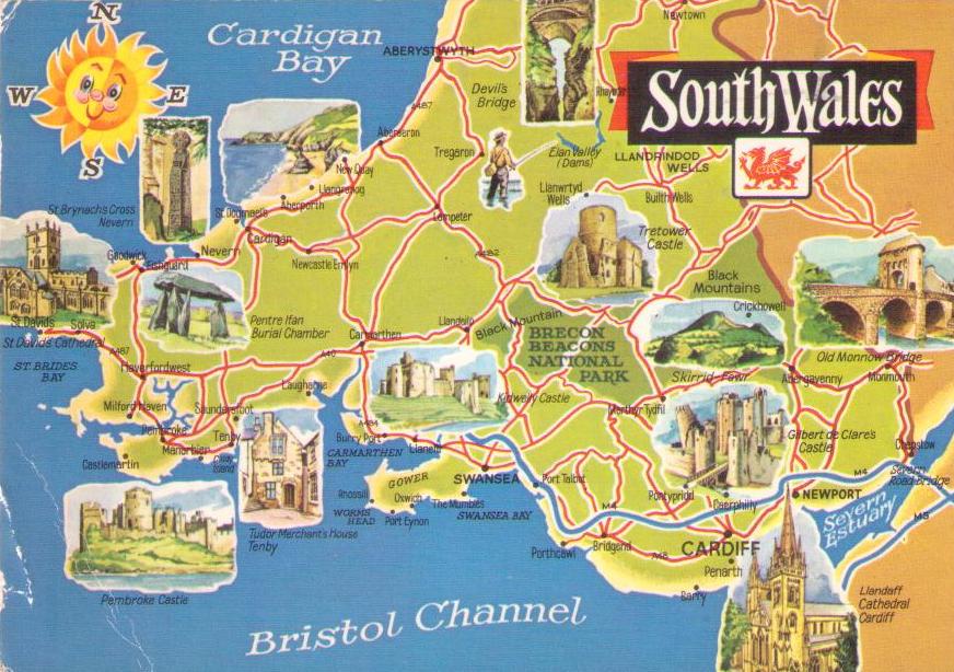 South Wales map S.5501.L