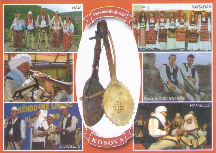 Kosova – folk costume and musical instruments