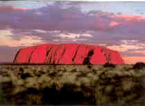 Ayers Rock at sunset (Australia)