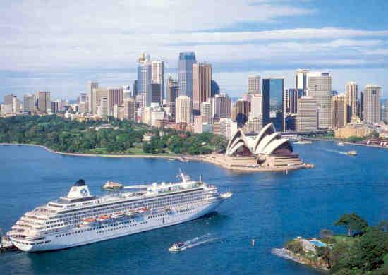 Sydney, harbour and Crystal Harmony