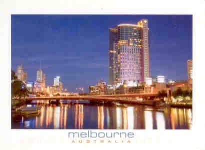 Melbourne, night skyline