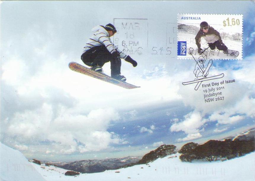Snowboarder at Thredbo (Maximum Card)