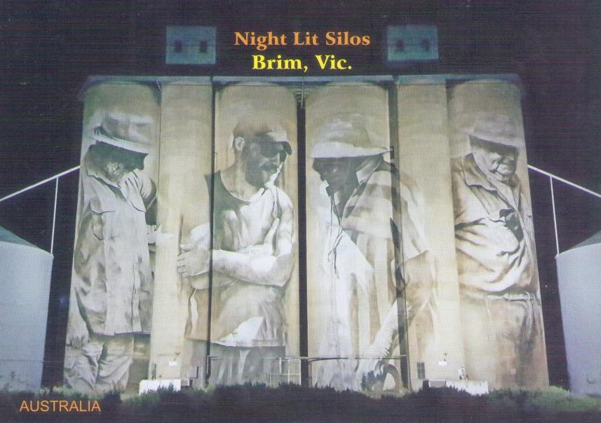 Brim (Vic.), Night Lit Silos