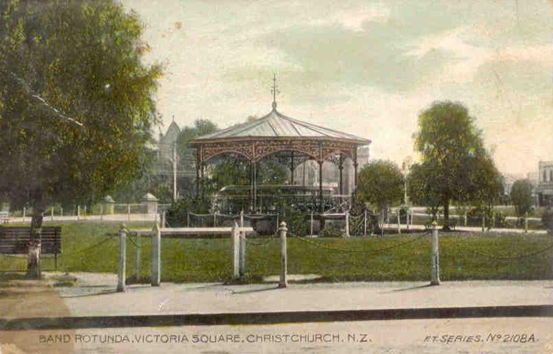 Christchurch, Band Rotunda, Victoria Square