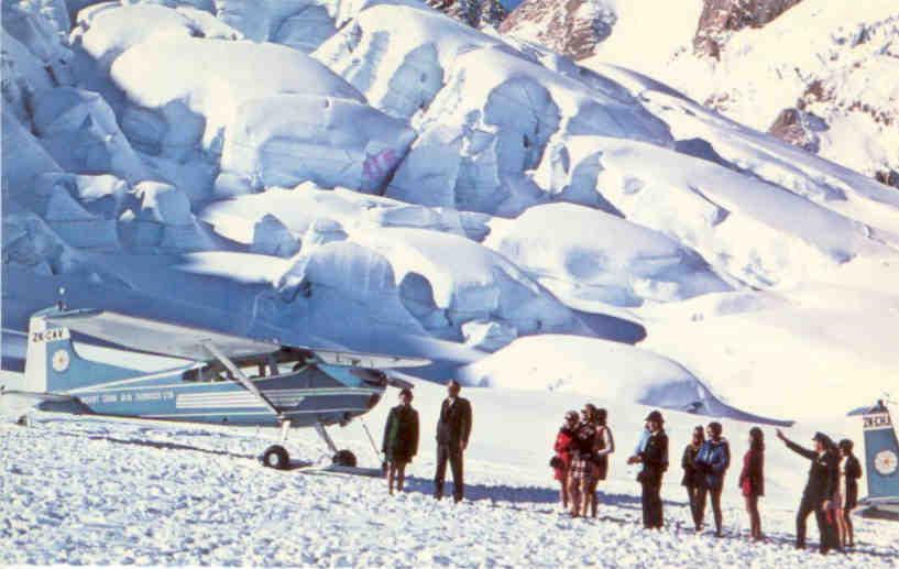 Mount Cook, Ski Planes on Tasman Glacier (ZK-CAV and ZK-CHJ)