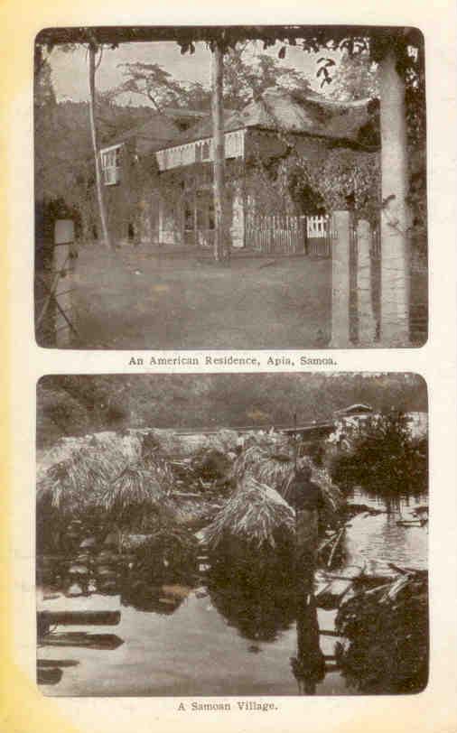 Apia, American Samoa – An American Residence, and Samoan Village