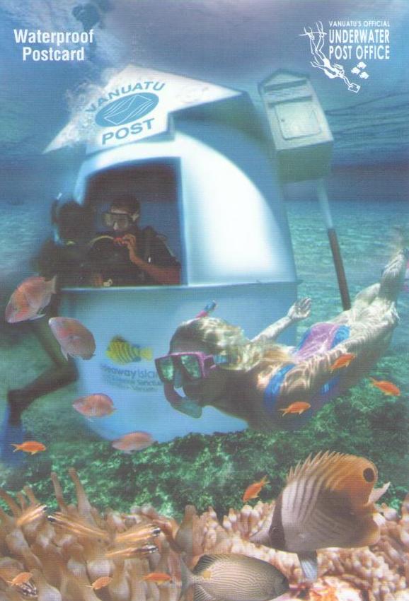 Underwater Post Office – Waterproof – diver (Vanuatu)
