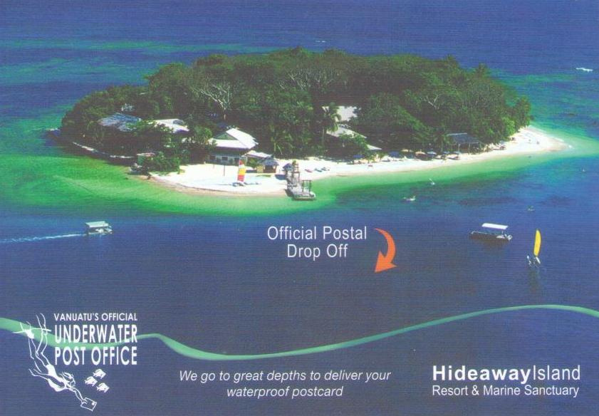 Underwater Post Office – Waterproof – Hideaway Island (Vanuatu)