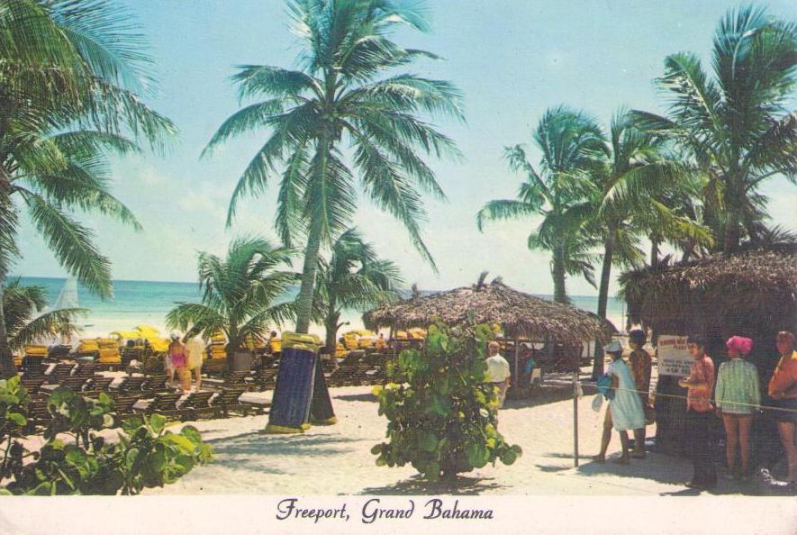 Freeport, Beach Area of the Famous King’s Inn Hotel
