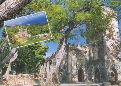 Greetings from Barbados, St. John’s Anglican Church and Coastline