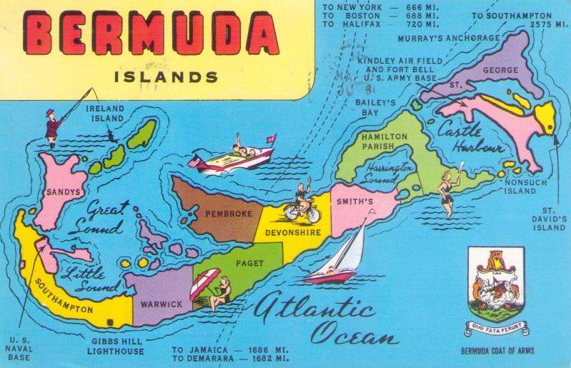 Bermuda Islands map