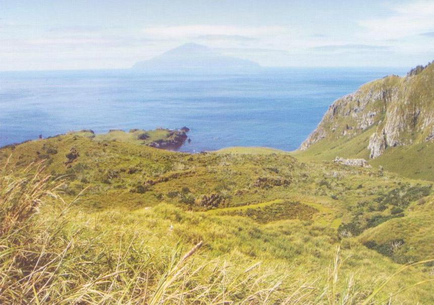 Nightingale Island with Tristan da Cunha in the background