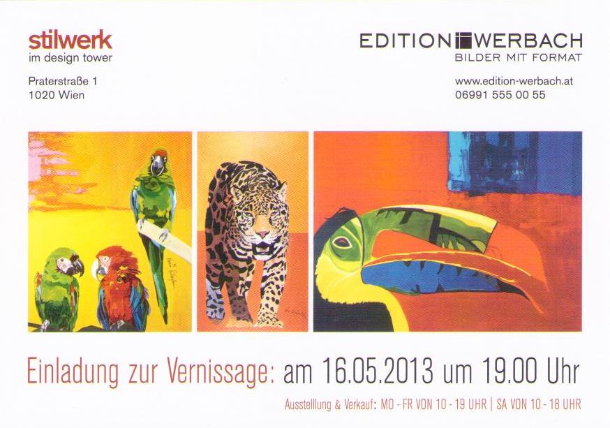 Edition Werbach, stilwerk, animals (Austria) (not a postcard)