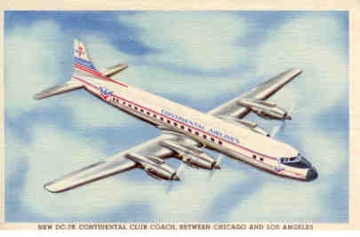 Continental Airlines, DC-7B
