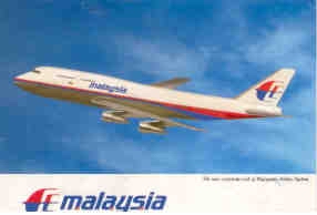 Malaysia Airlines, B747-3H6 new corporate look (9M-MHK)