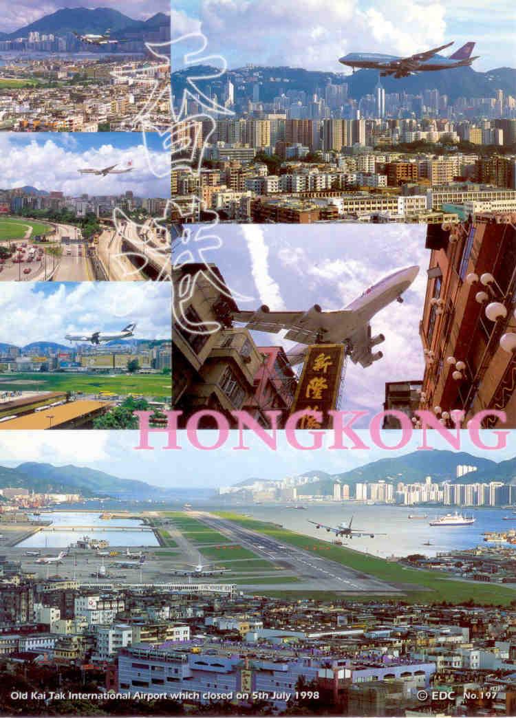 Old Kai Tak Airport, multiple views (Hong Kong)