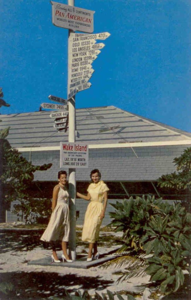 Pan American, Wake Island Directional Sign Post