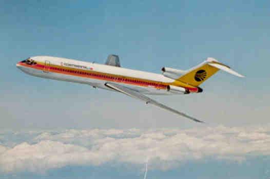 Continental Airlines, Boeing 727 Trijet