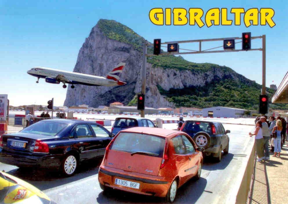 Plane takes off (Gibraltar)