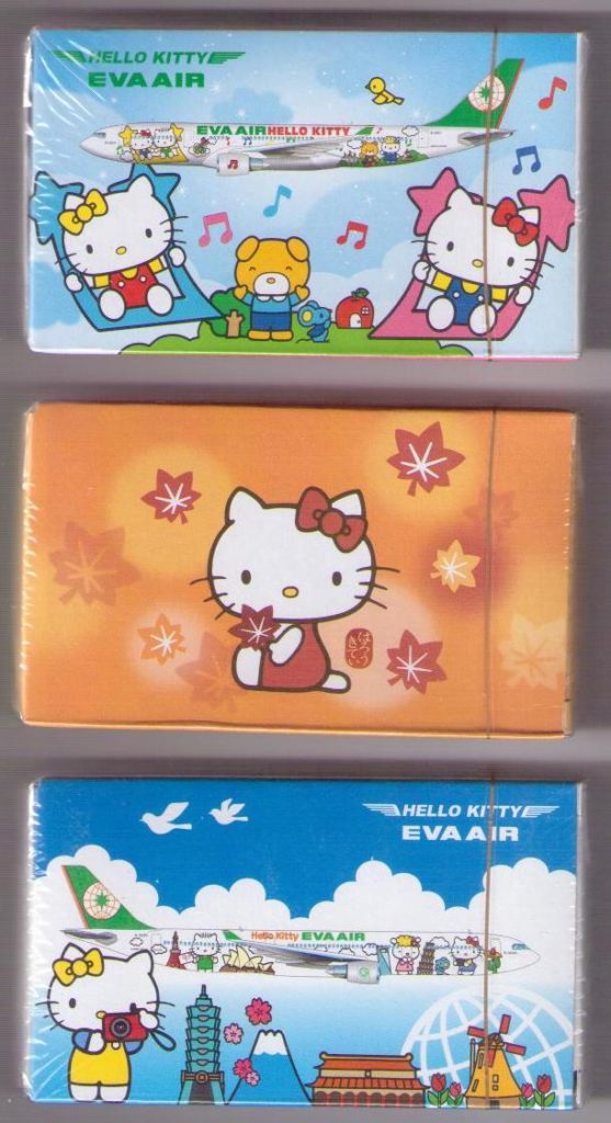 EVA AIR – Hello Kitty playing cards (not postcards)