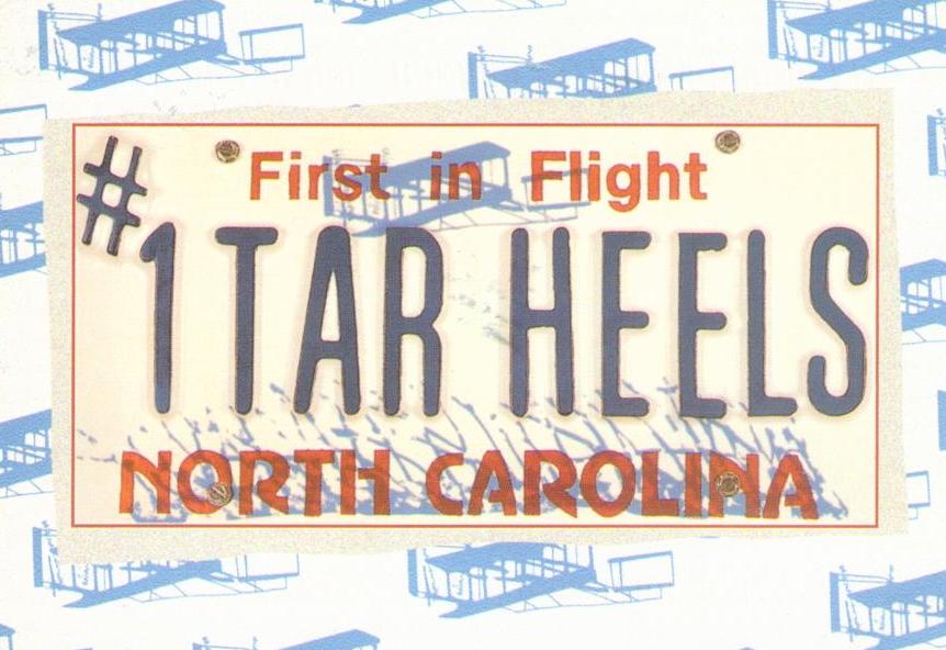 First in Flight, #1 Tar Heels (North Carolina, USA)