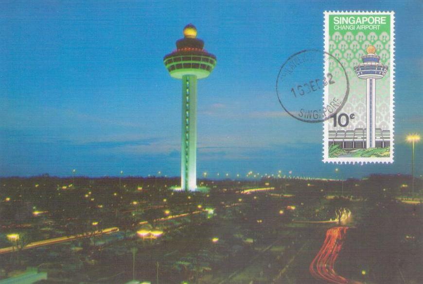 Changi International Airport, Singapore – car parks around the controlling tower (Maximum Card)
