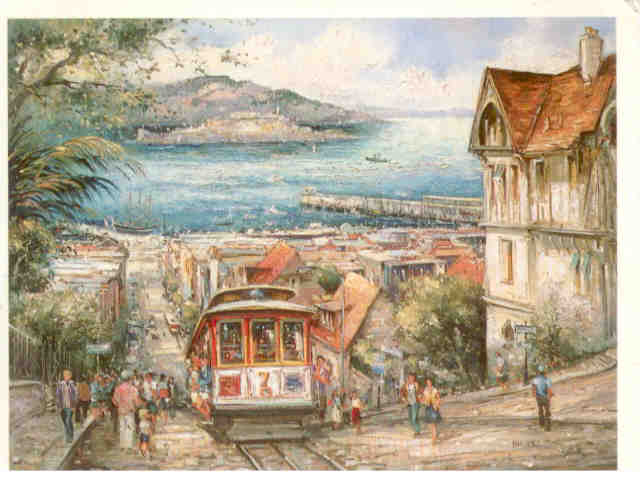 San Francisco by Brunet, Hyde Street – The Cable Car
