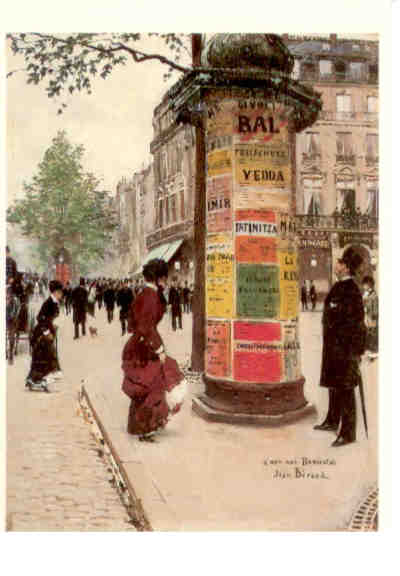 The Poster Kiosk (Jean Beraud)