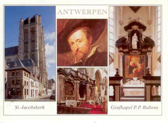 Antwerpen, St.-Jacobskerk, Grafkapel P.P. Rubens (Belgium)