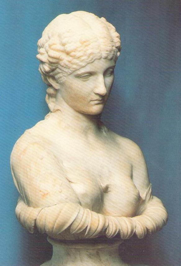 Roman marble portrait bust, perhaps of Antonia