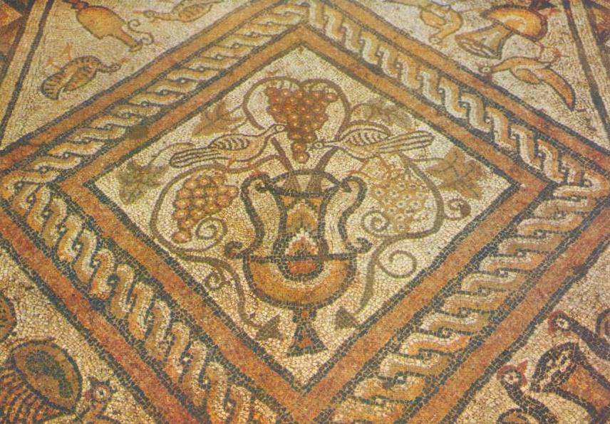 Mosaic fragment (Pogradec, Albania)