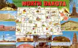 Greetings from North Dakota (map)