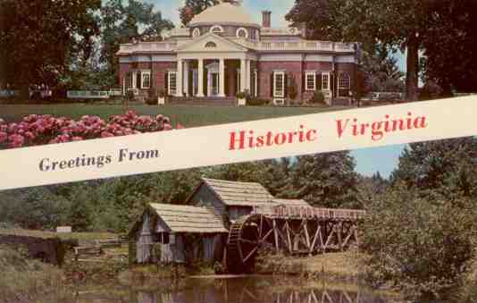 Greetings from Historic Virginia