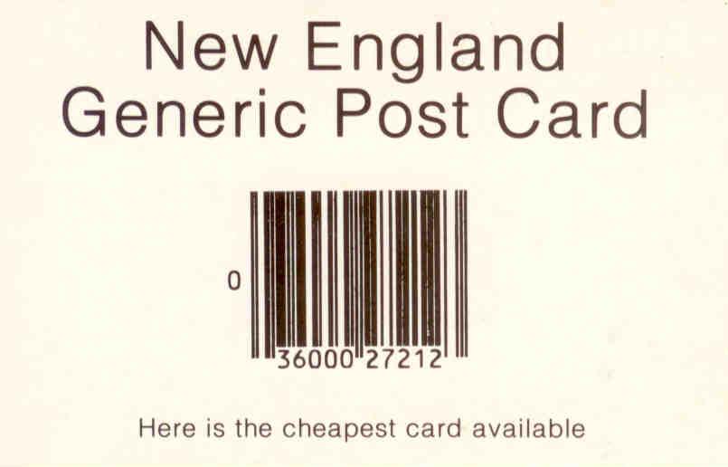 New England Generic Post Card