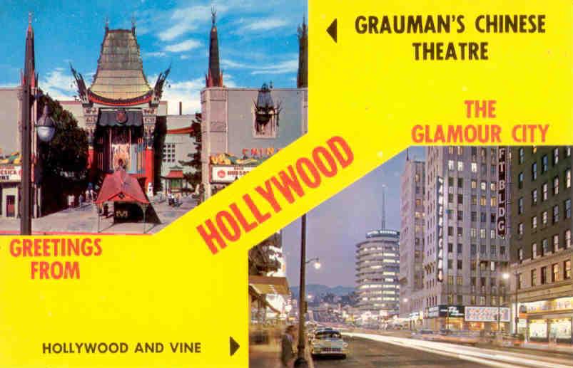 Greetings from Hollywood, The Glamour City (California)