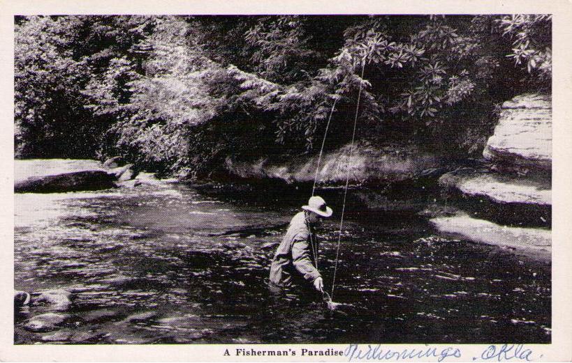 Greetings from Tishomingo, A Fisherman’s Paradise (Oklahoma, USA)