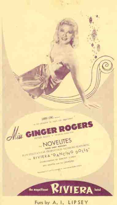 Riviera Hotel, Ginger Rogers (Las Vegas)