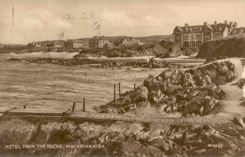 Machrihanish, Hotel from the Rocks (Scotland)