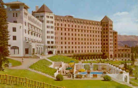 Chateau Lake Louise and swimming pool (Canada)