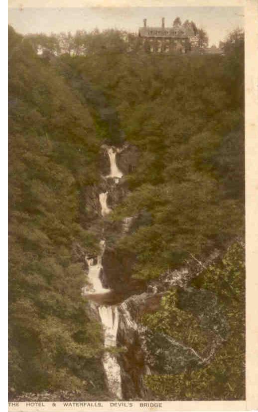 Aberystwyth, Hotel and Waterfalls, Devil’s Bridge (Wales)