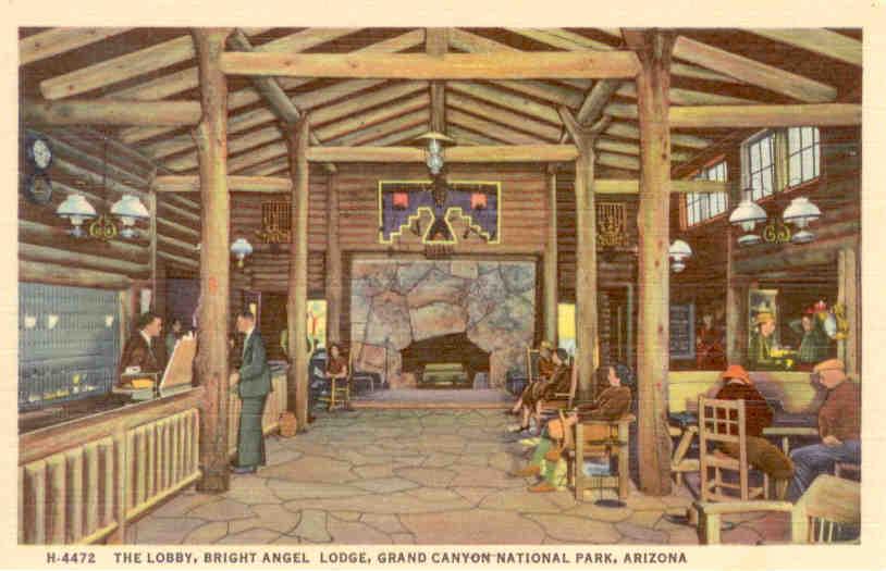 Grand Canyon National Park, Bright Angel Lodge, Lobby (Arizona)