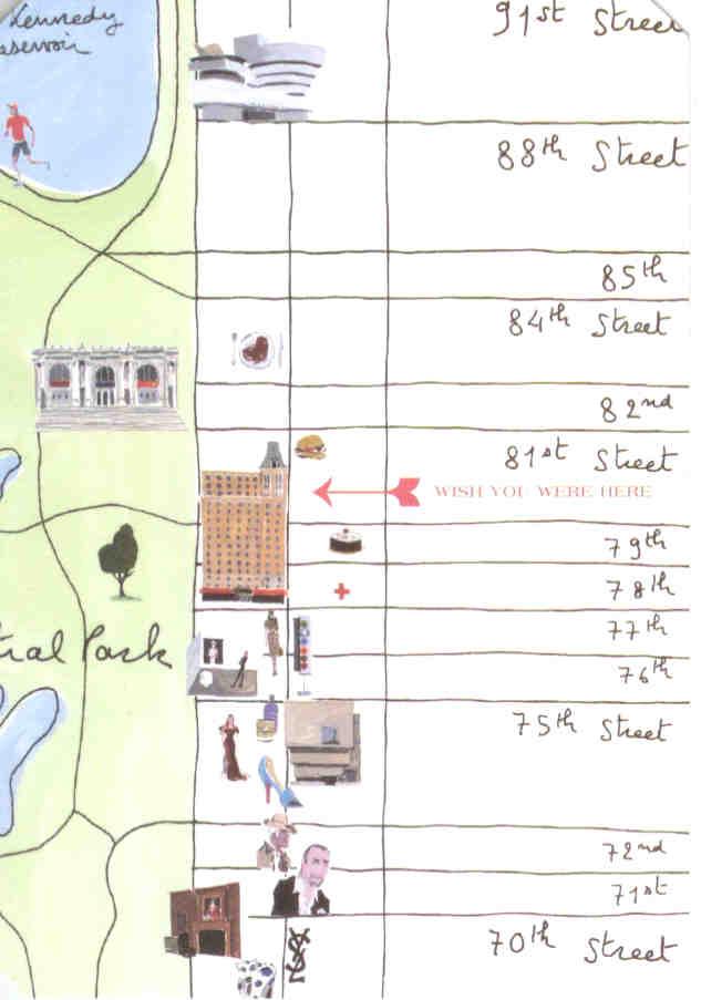 The Mark Hotel, map (New York City)