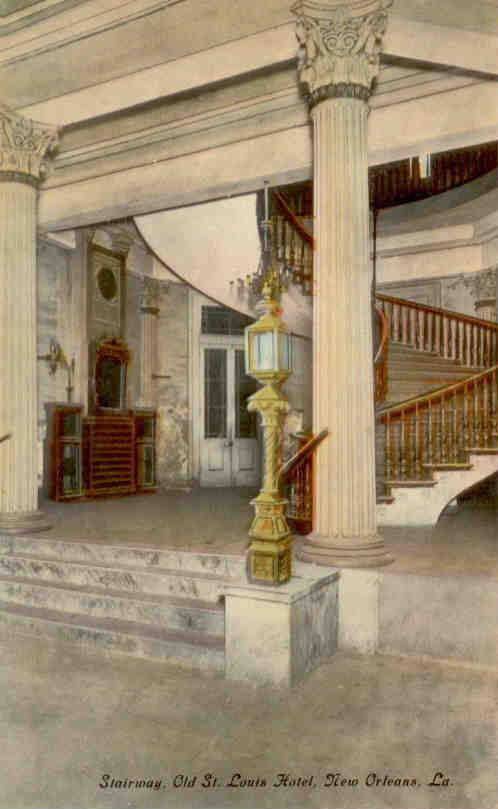 Old St. Louis Hotel, Stairway, New orleans (Louisiana)