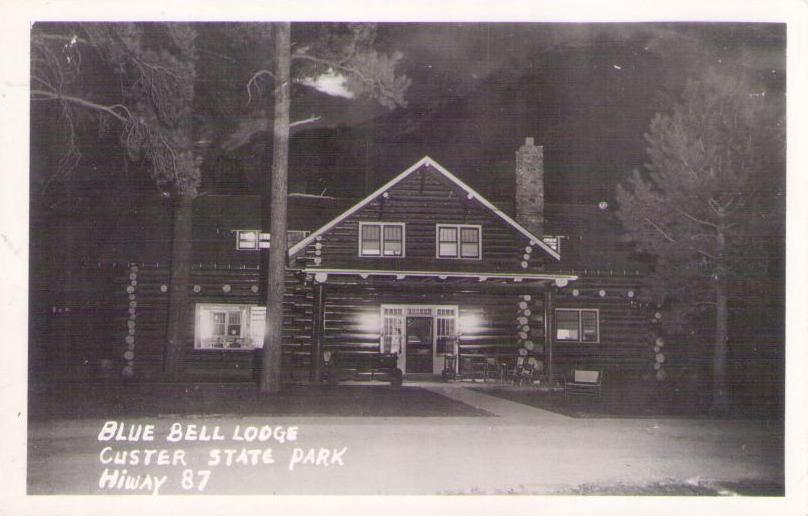 Blue Bell Lodge, night, Custer State Park (South Dakota, USA)