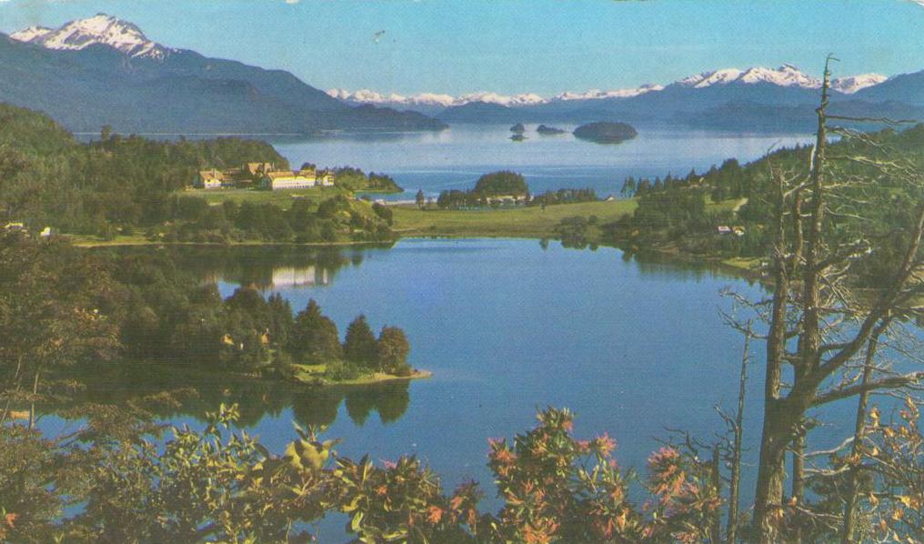 Bariloche, Panoramic view of Llao-Llao, and Lakes Moreno and Nahuel Huapi (Argentina)